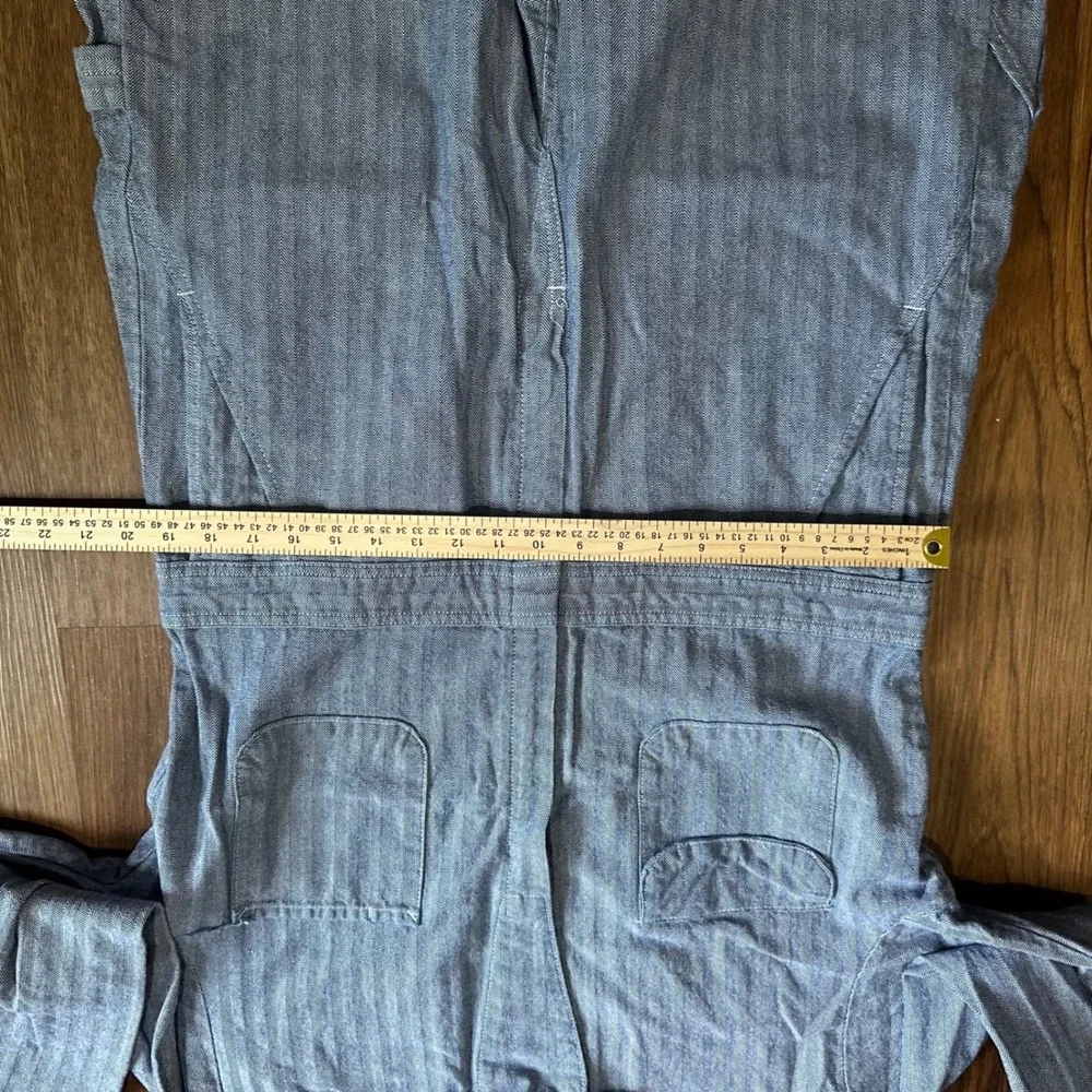 Big Ben Coveralls Mens 38 Blue Good Herringbone Vintage Workwear Boiler Suit